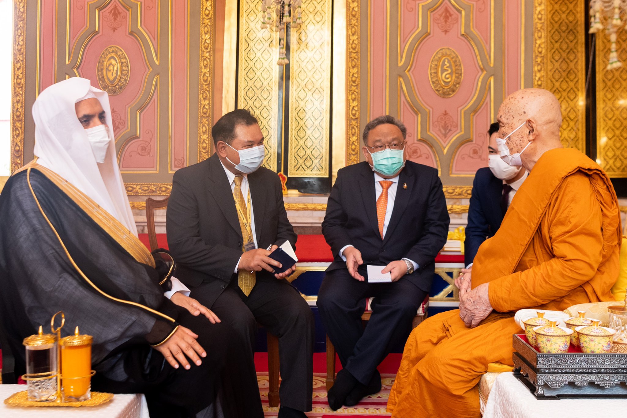Mohammad Alissa a rencontré un dirigeant bouddhiste en Thaïlande, qui a été ravi de sa visite