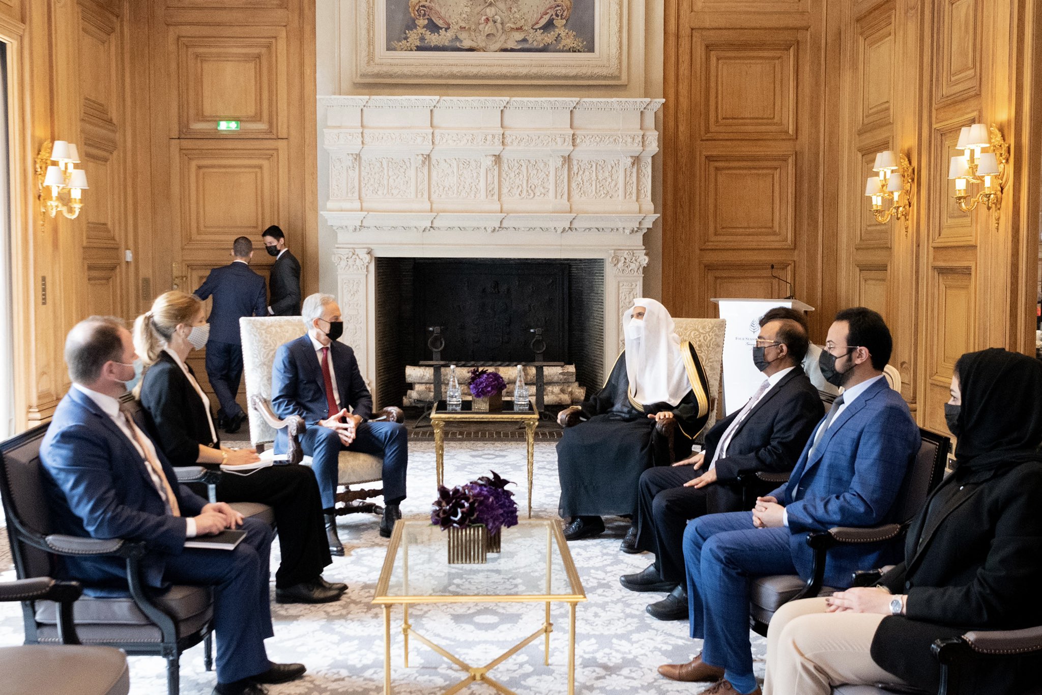 Mohammad Alissa a rencontré l’ancien premier ministre britannique Tony Blair.