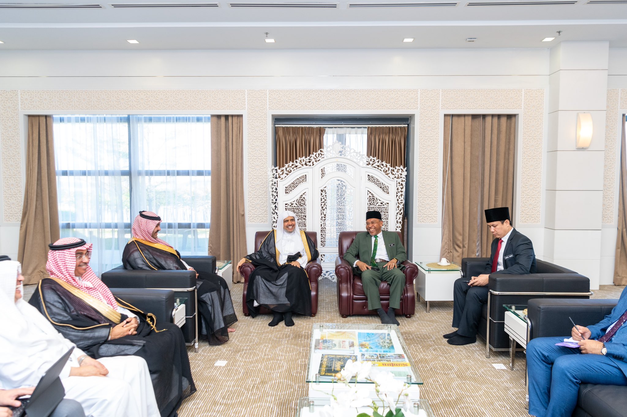 The Secretary General of the Muslim World League Dr.Mohammad Alissa arrived at the Malaysian capital Kuala Lumpur heading a high-level MWL delegation