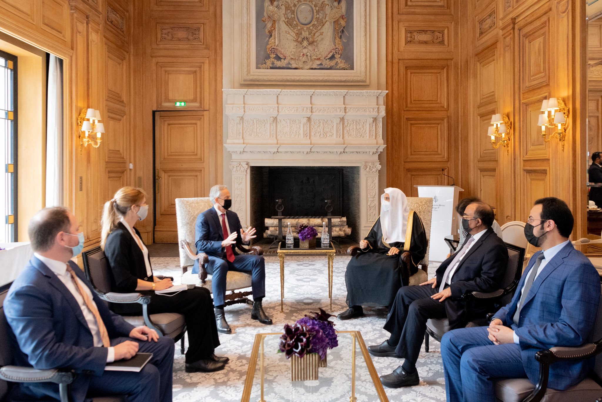 Mohammad Alissa a rencontré l’ancien premier ministre britannique Tony Blair.
