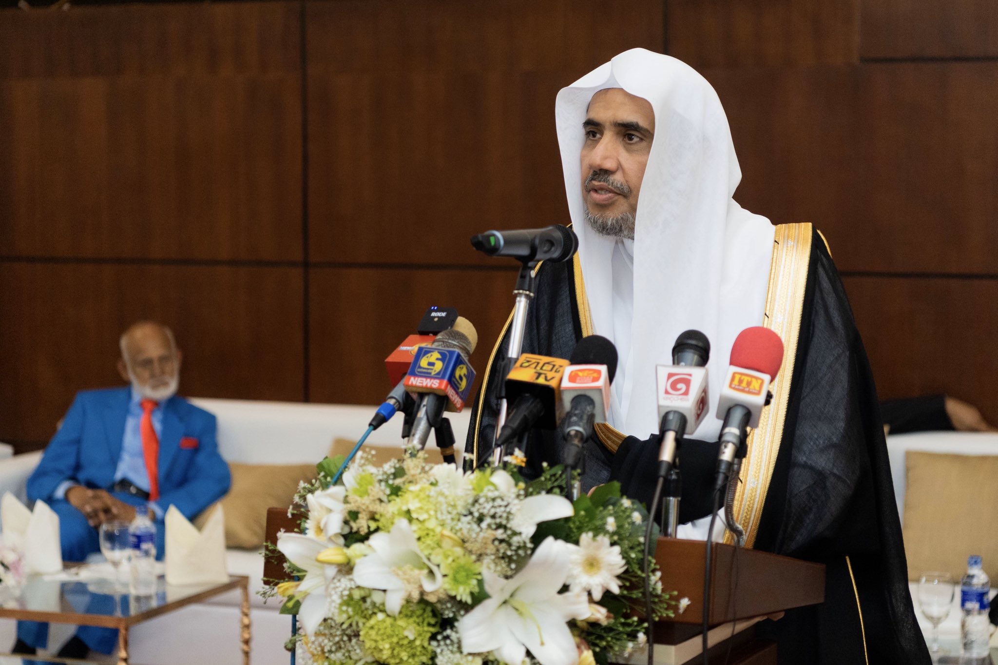 Le maire de Colombo célèbre la venue de Mohammad Alissa en lui remettant les clés de la ville présence de grandes personnalités dont des des diplomates.