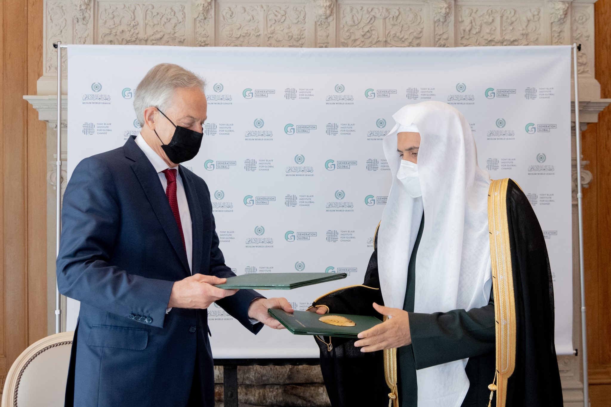 Mohammad Alissa a rencontré l’ancien premier ministre britannique Tony Blair.