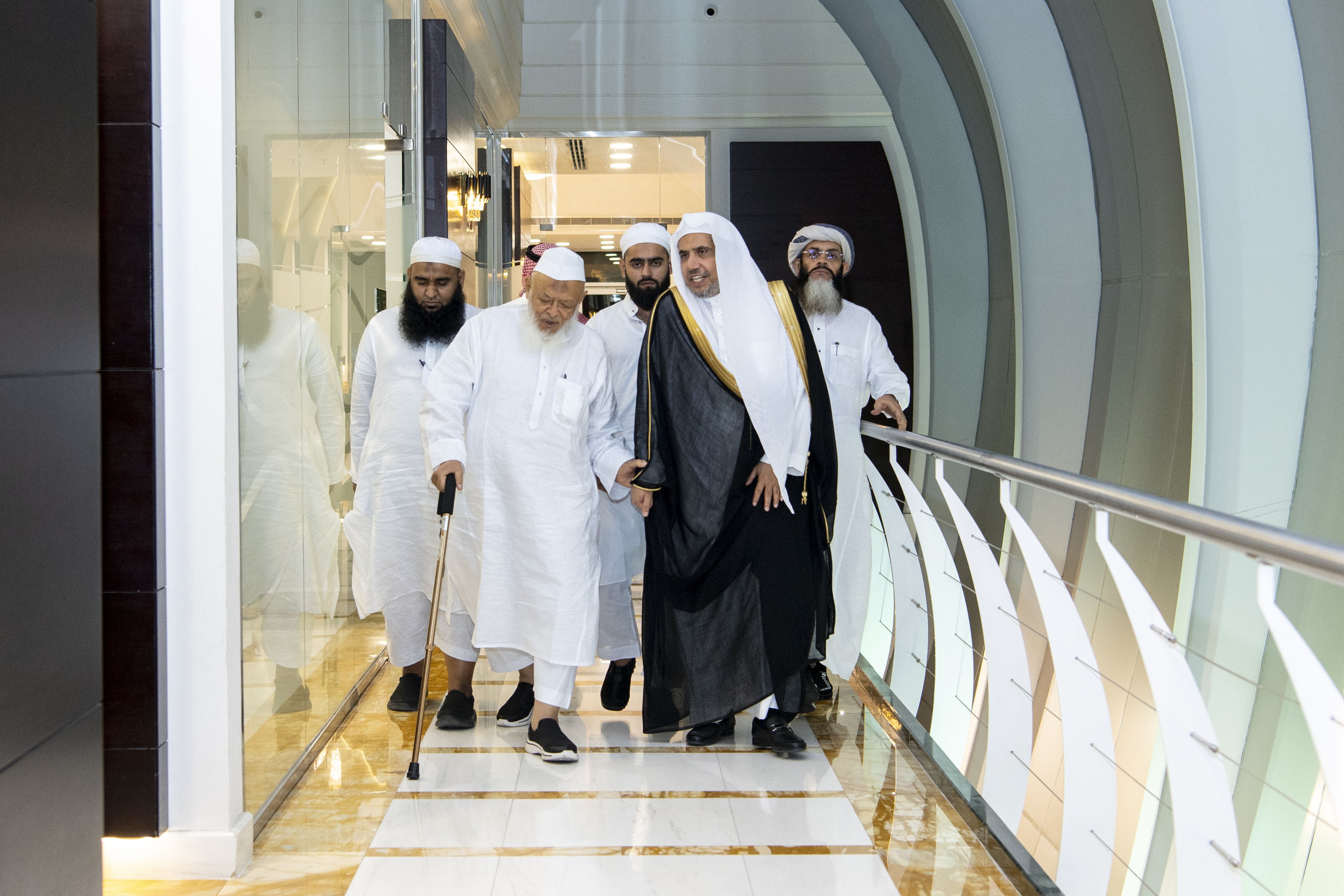 Mohammad Alissa a reçu le président de l’association des savants indiens, cheikh Arshad Madani, et la délégation qui l’accompagnait