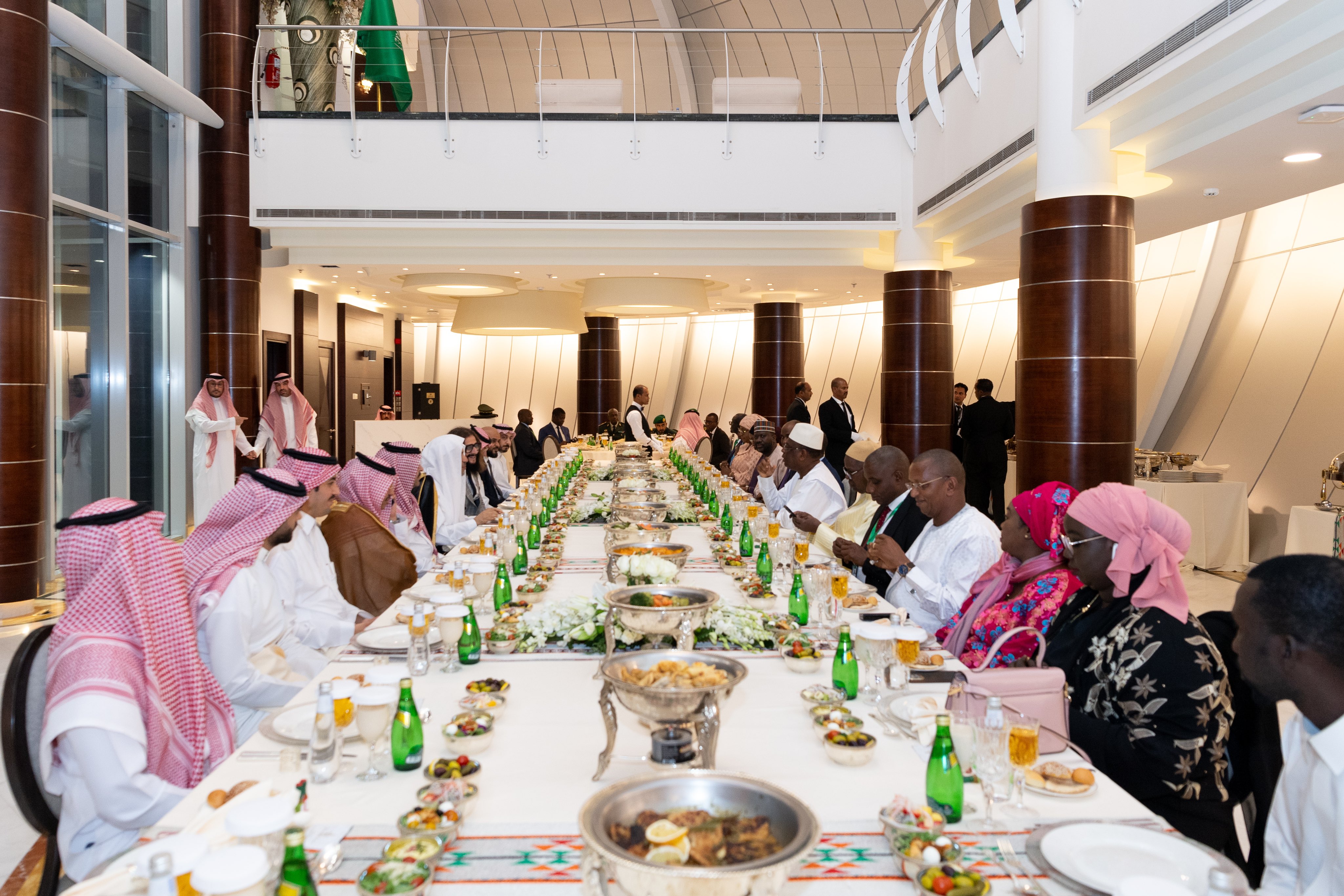 His Excellency Mr. MackySall, the President of the Republic of Senegal, visited the Muslim World League Office in Riyadh. The President and his accompanying delegation were welcomed by His Excellency Sheikh Dr. Mohammed Al-Issa