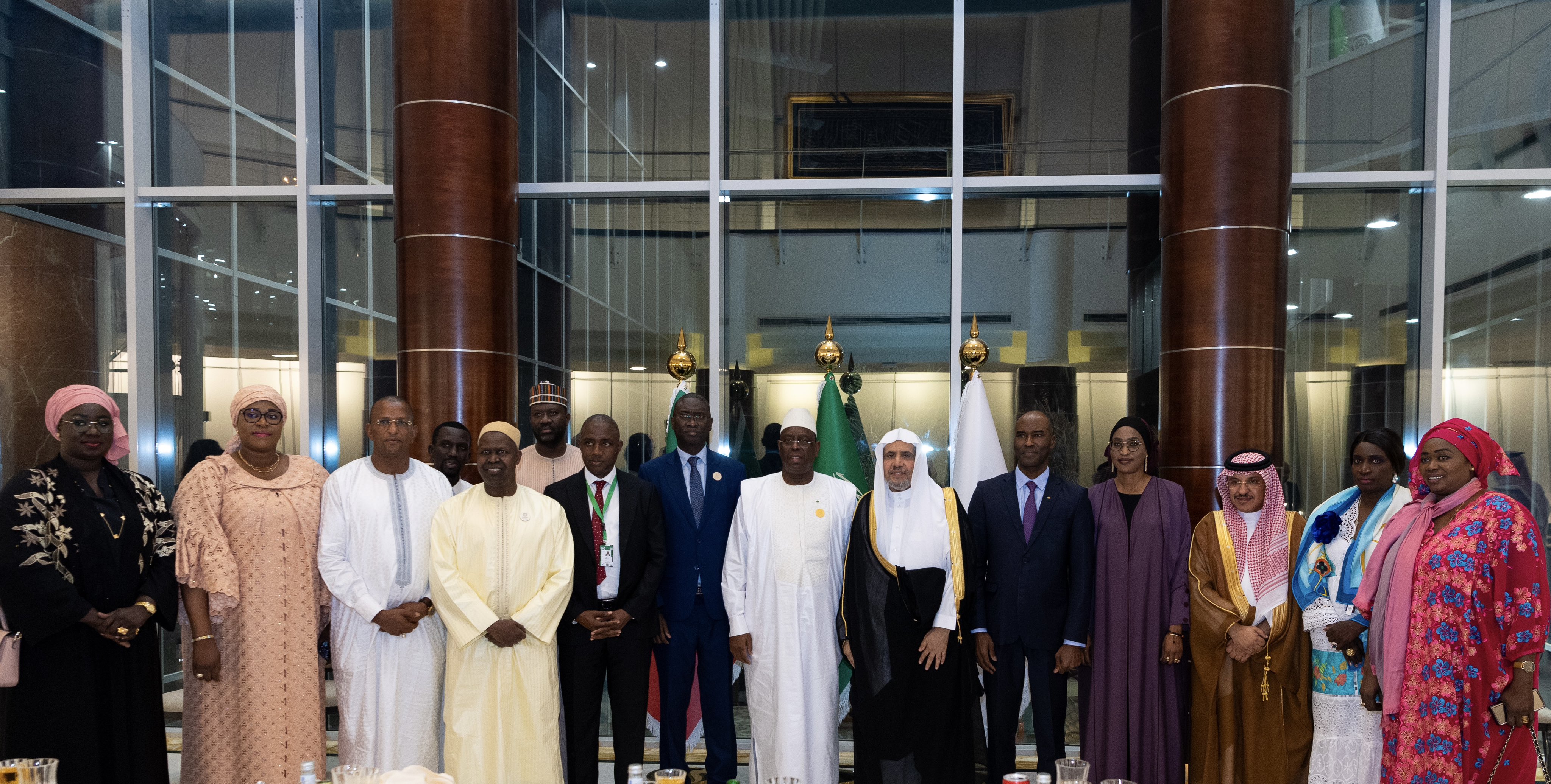 His Excellency Mr. MackySall, the President of the Republic of Senegal, visited the Muslim World League Office in Riyadh. The President and his accompanying delegation were welcomed by His Excellency Sheikh Dr. Mohammed Al-Issa