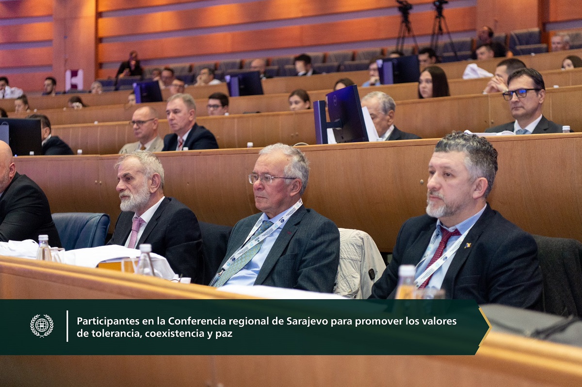 La ciudad de Sarajevo lo recibió en presencia de la diversidad bosnia musulmana, serbia y croata: La primera conferencia de este tipo en la historia de los Balcanes, y la primera después de la tragedia de la guerra genocida en Bosnia-Herzegovina