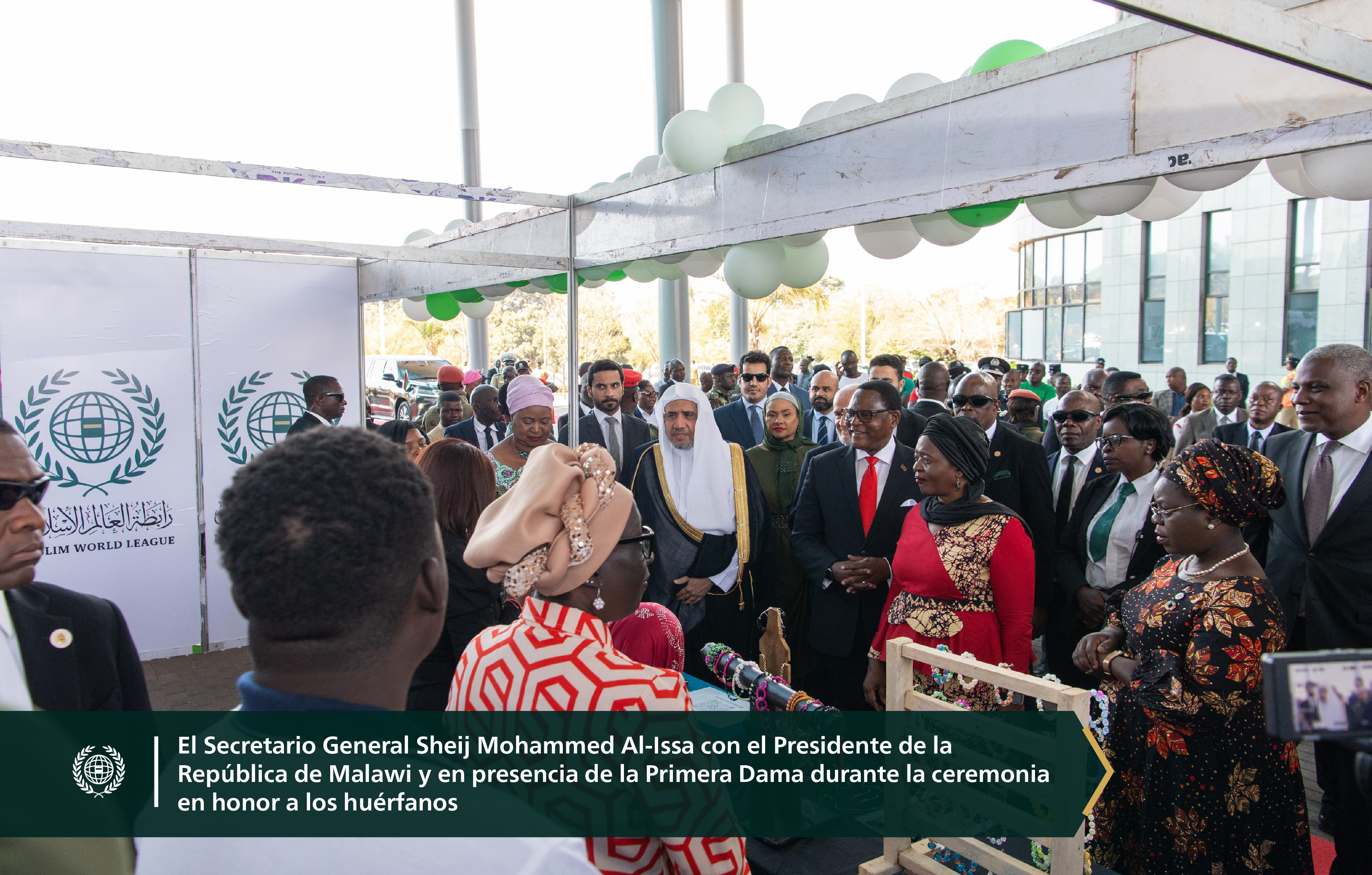 En homenaje a los 6000 huérfanos atendidos por la Liga, la Liga del Mundo Islámico celebró sus programas para huérfanos en la República de Malawi