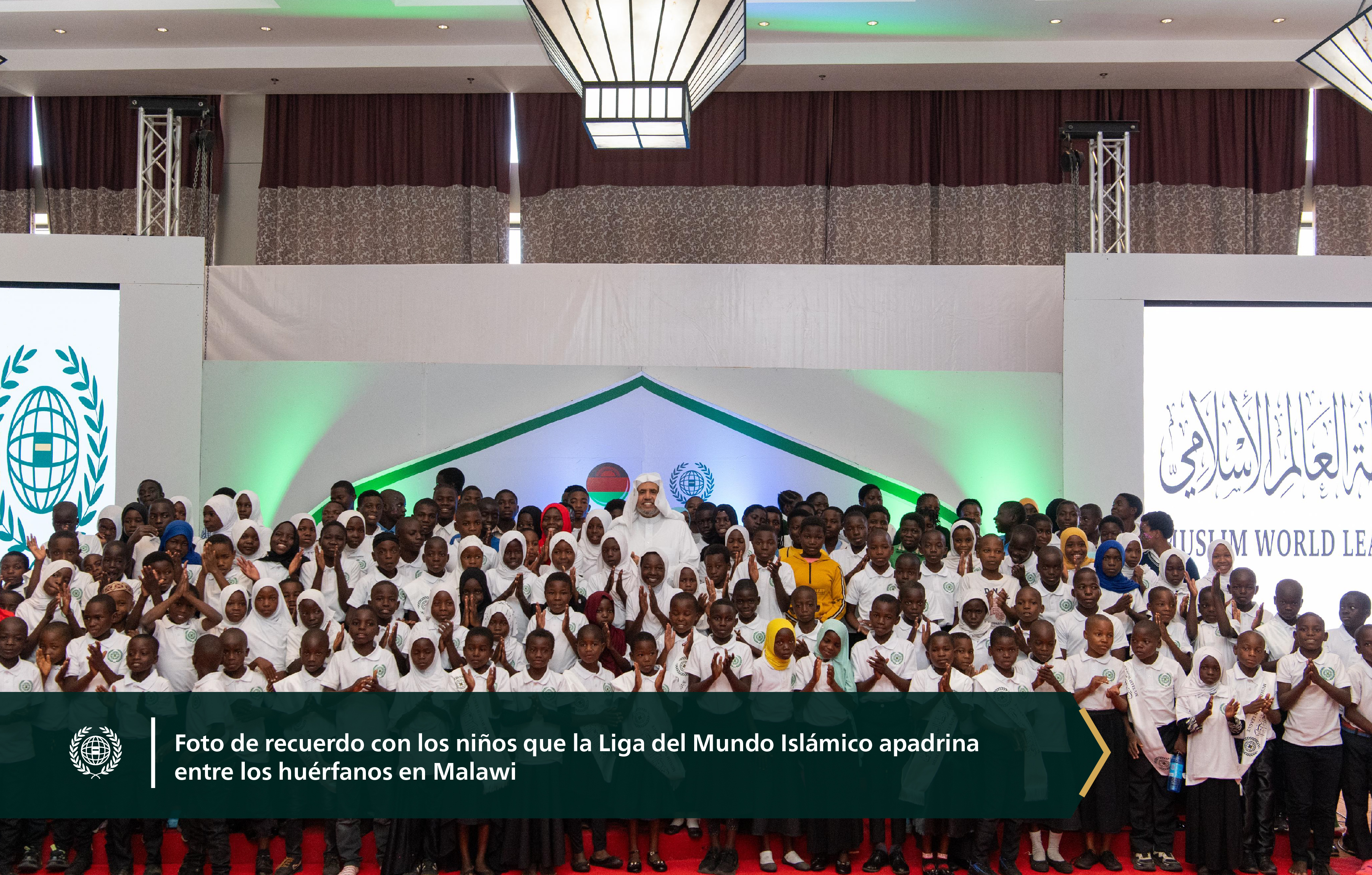 En homenaje a los 6000 huérfanos atendidos por la Liga, la Liga del Mundo Islámico celebró sus programas para huérfanos en la República de Malawi