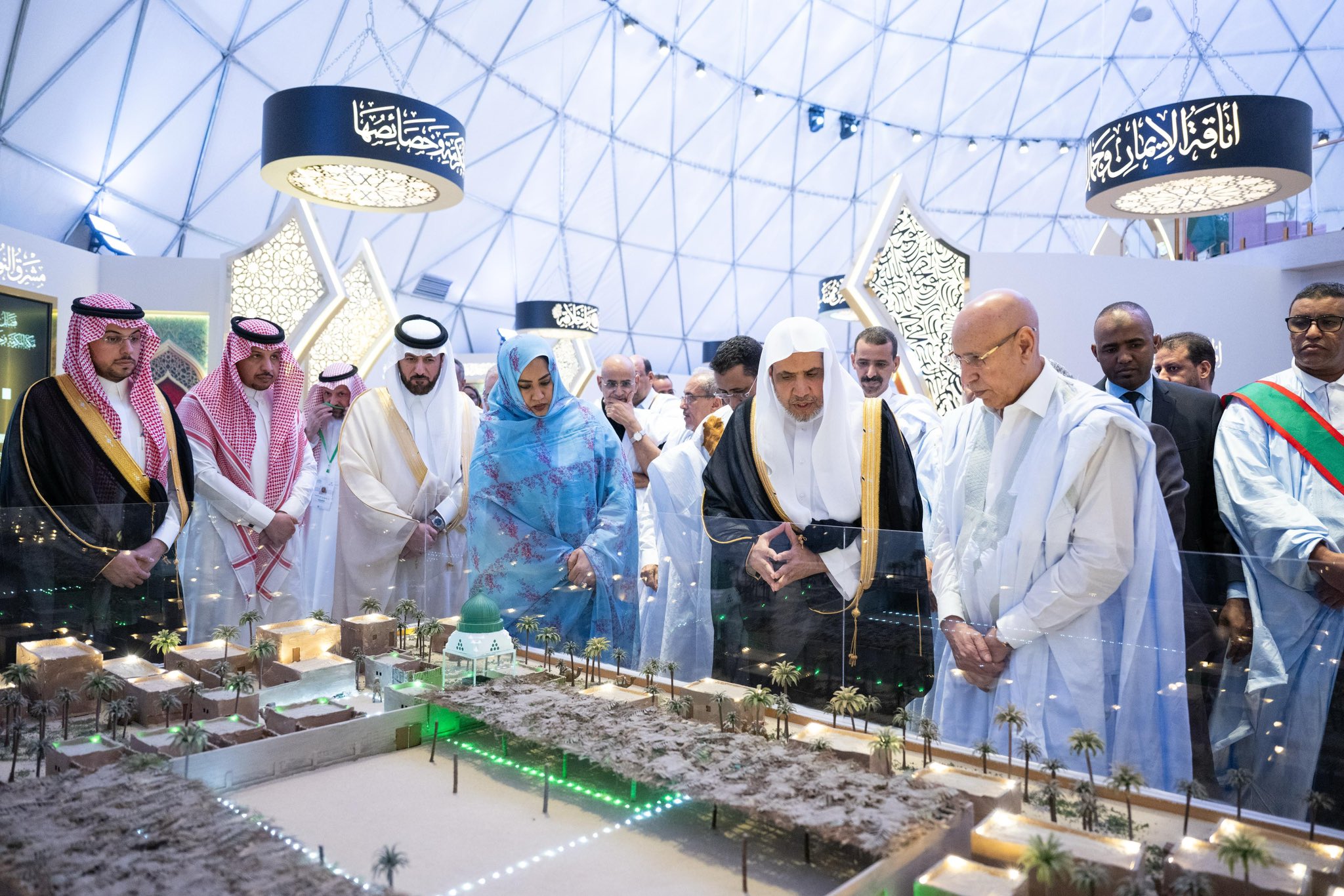As part of the Museum's international expansion plan, and with the participation of His Excellency the Secretary-General of the MWL, as well as in the presence of members of the diplomatic corps and prominent figures, the President of Mauritania inaugurated the Museum of the Prophet’s Biography in Nouakchott.