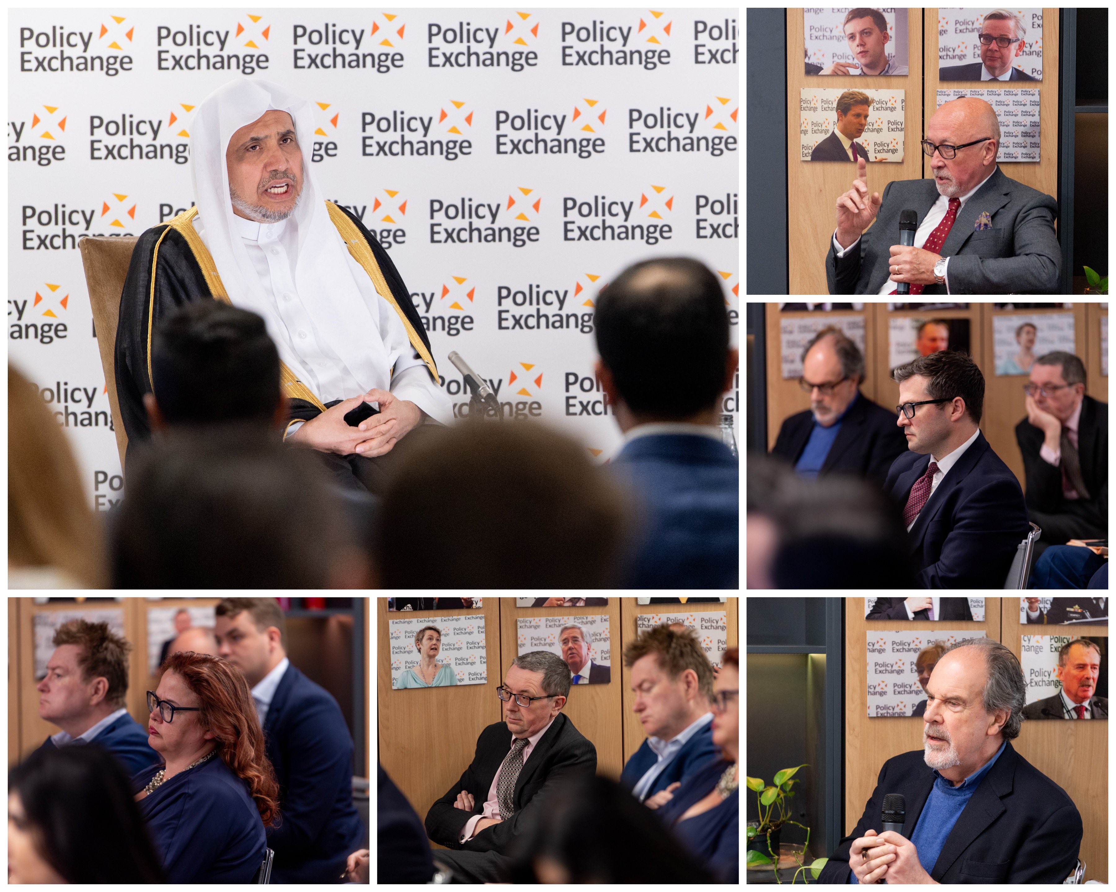 En un diálogo ampliado en dos sesiones distintas organizadas por el prestigioso centro de investigación "Policy Exchange", el Secretario General Sheij Mohammed Al-Issa