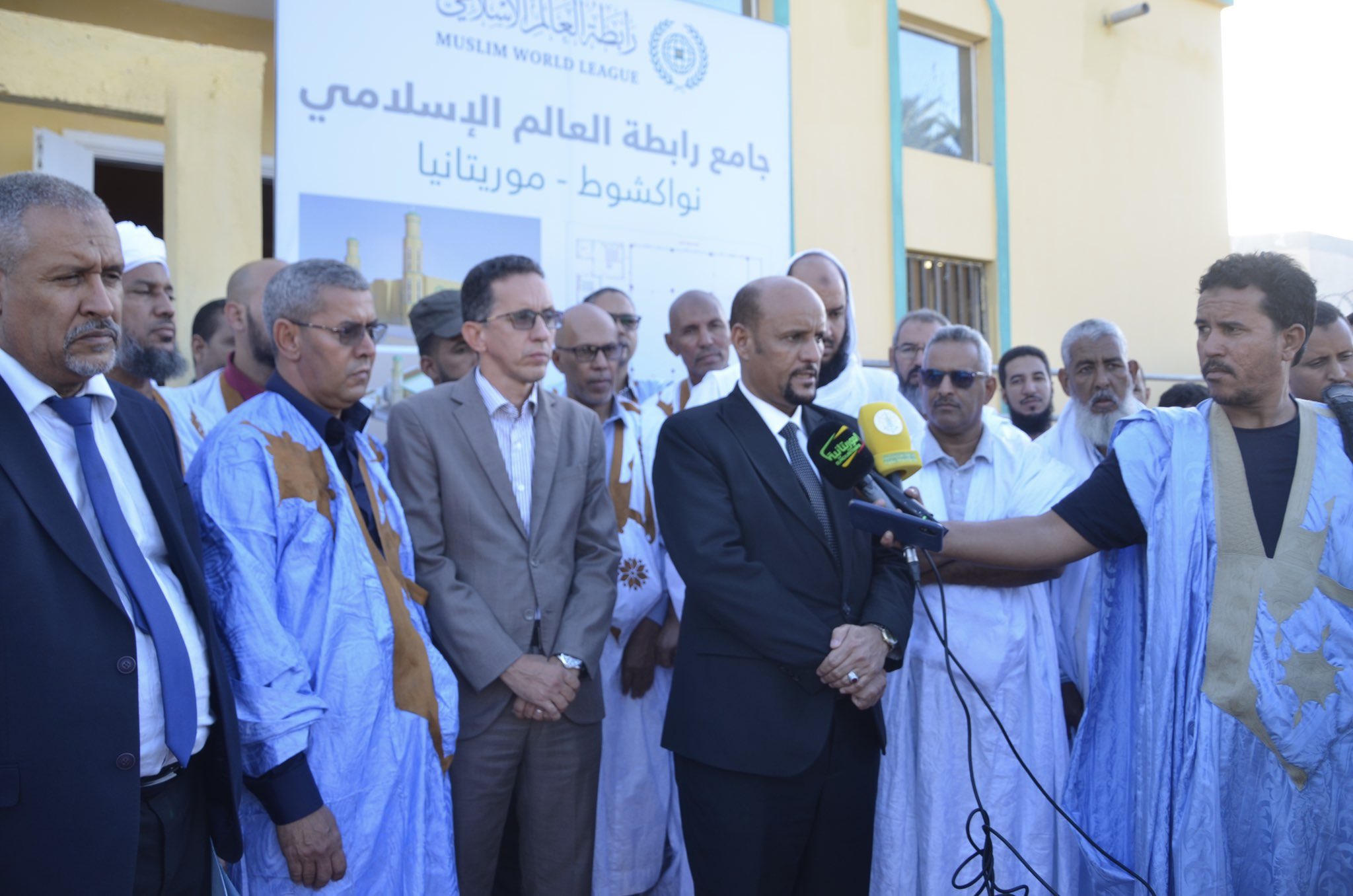 While the foundation stone of the mosque was laid by the Secretary-General a year ago, the facility, with God's help, was officially inaugurated today in Nouakchott. The event was attended by ministers and scholars