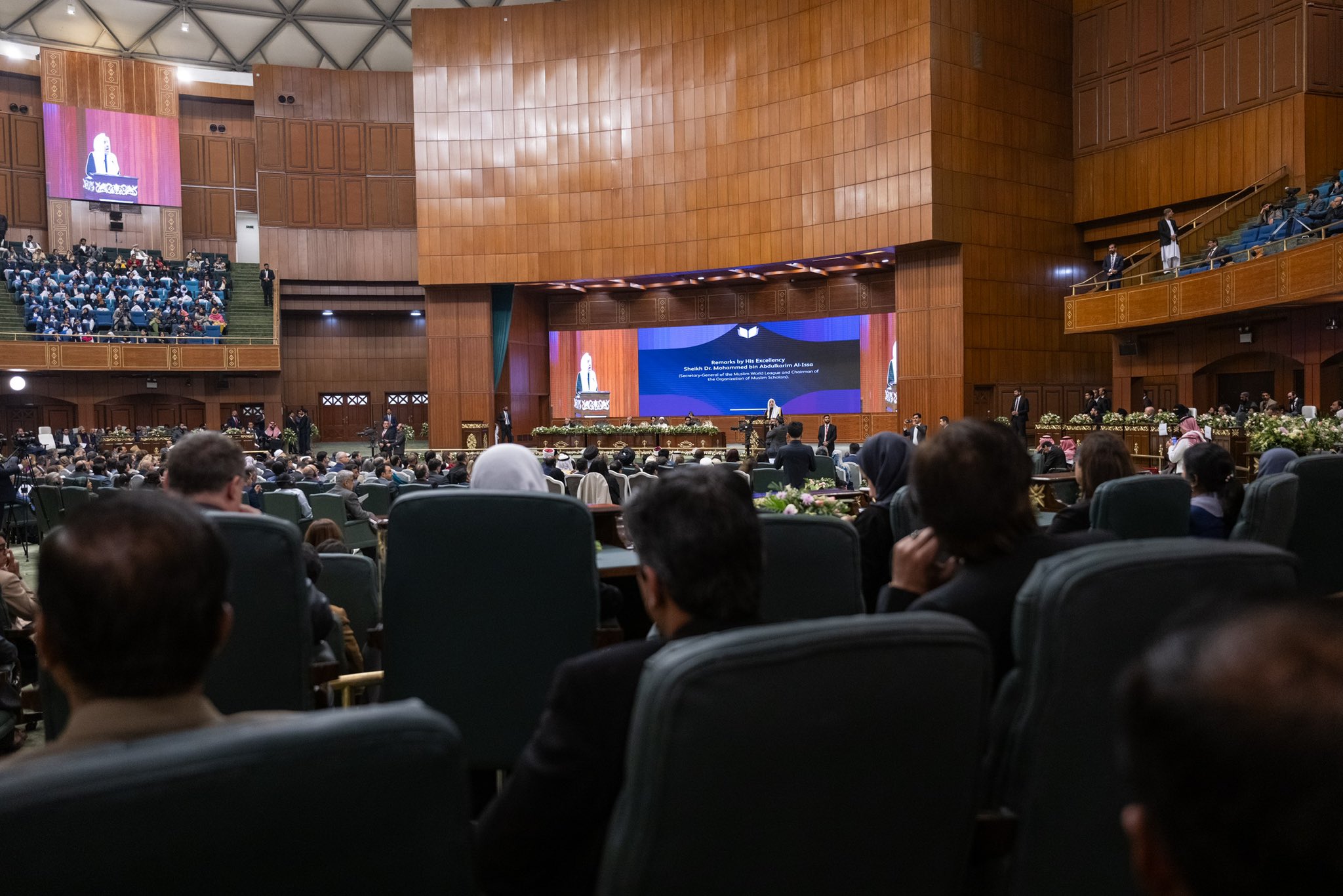 Secretary General, President Organization of Muslim Scholars Sheikh Mohammed Al-Issa at the launch of #GirlsEducation in Muslim Societies conference from Pakistan's capital Islamabad: