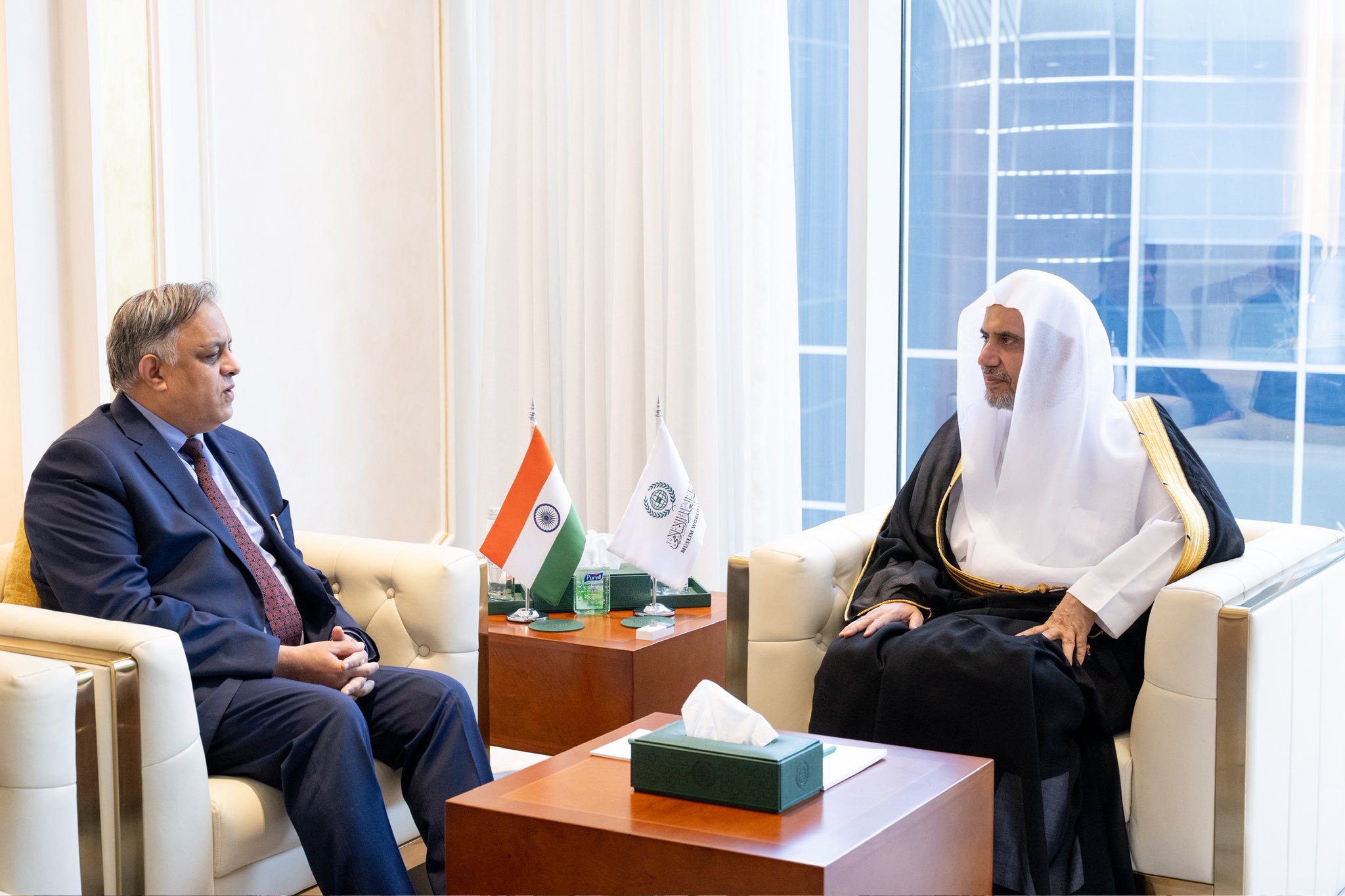 Earlier today at the MWL office in Riyadh, His Excellency Sheikh Dr. Mohammed Alissa, Secretary-General of the MWL and Chairman of the Organization of Muslim Scholars