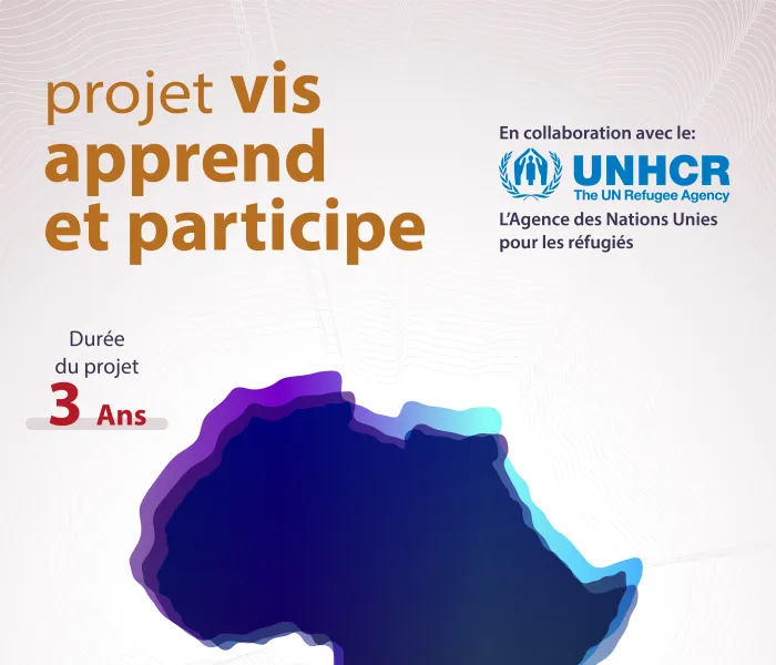 Le programme bénéfique  «Vis Apprend et participe» entre la LIM et l’HCR; promouvoir des solutions et des programmes de développement aux enfants et aux jeunes en danger :