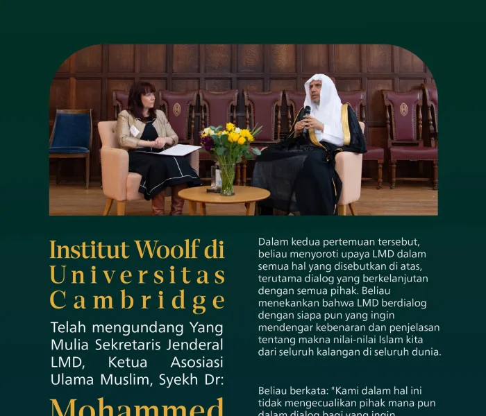 Yang Mulia Sekretaris Jenderal LMD, Syekh Dr. Mohammed Alissa, memaparkan isi dari Piagam Makkah, serta isu-isu tentang perempuan, migrasi, perubahan iklim, dan sejumlah topik Islam dan kemanusiaan yang mendesak.