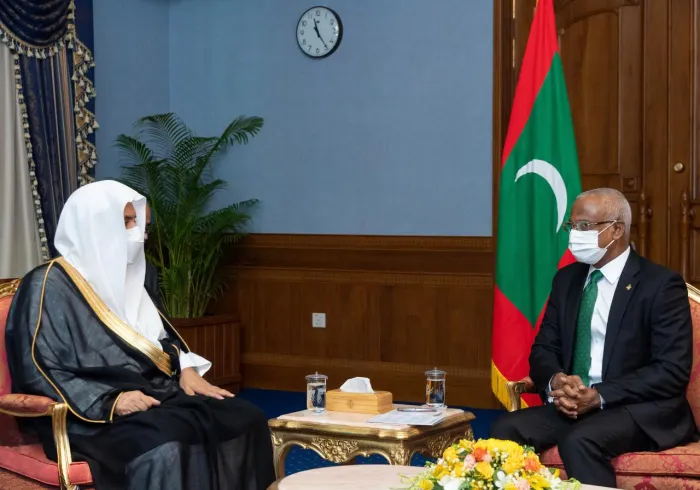 H.E. led the Muslim World League delegation on an official visit to the Maldives at the invitation of the Maldivian President