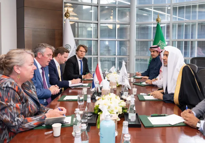 HE Sheikh Dr.Mohammad Alissa met with the Ambassador of the Netherlands to the Kingdom of Saudi Arabia and the Ambassador of the Netherlands to Afghanistan