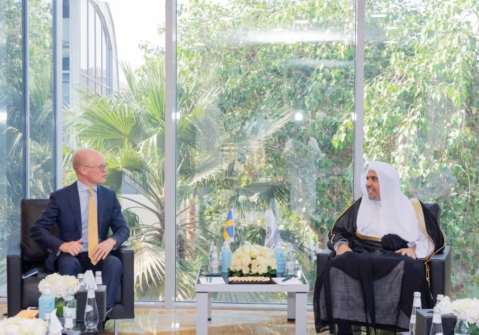 His Excellency Dr. Mohammad Alissa hosted the Chargé d'Affairs of the Embassy of Sweden to the Kingdom of Saudi Arabia