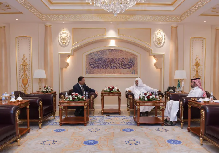 HE Sheikh Dr.MohammedAlissa met with HE the President of Egypt's Supreme Council for Media Regulation, Mr. Karam Gabr