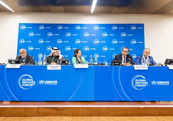 On behalf of the Muslim World League, Mr. Abdulwahab Alshehri, Assistant Secretary-General for Corporate Communication at the MWL, spoke at the organization’s discussion panel at the Global Refugee Forum in Geneva