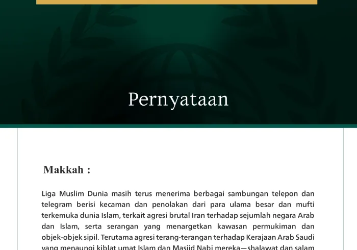 Liga Muslim Dunia masih terus menerima berbagai sambungan telepon dan telegram berisi kecaman dan penolakan dari para ulama besar dan mufti terkemuka dunia Islam