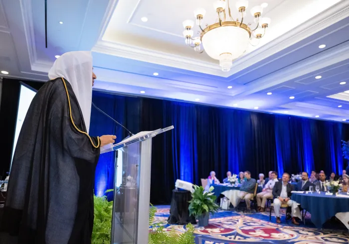 Duke University hosts a lecture by the Secretary-General of the Muslim World League on Islamic civilization.