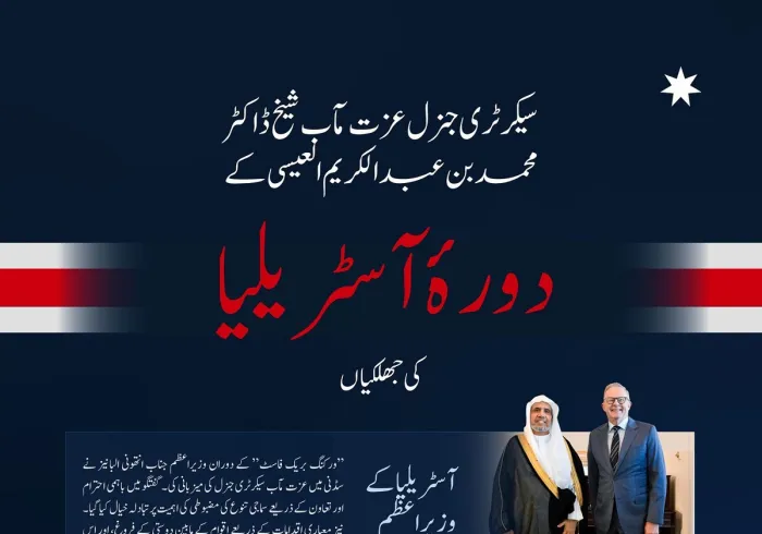سیکرٹری جنرل رابطہ اور چیئرمین مسلم علماء کونسل، عزت مآب شیخ ڈاکٹر محمد العیسی کے دورہ آسٹریلیا کی اہم جھلکیاں