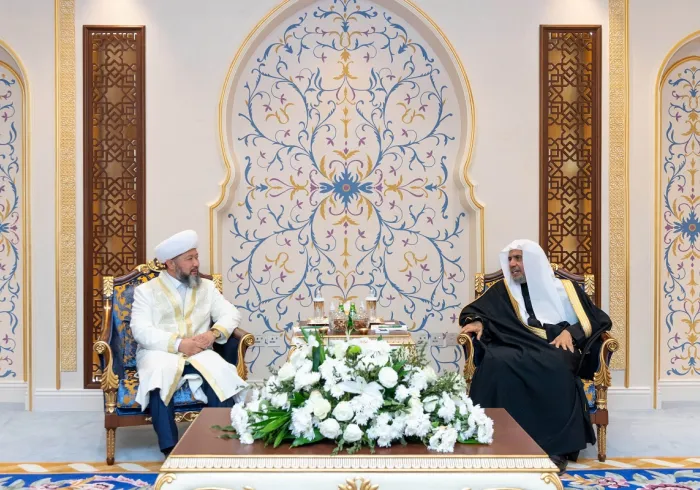 Dr. Al-Issa Meets Chairman of the Spiritual Administration of Muslims of Kazakhstan and Kazakhstan’s Ambassador to the Kingdom of Saudi Arabia