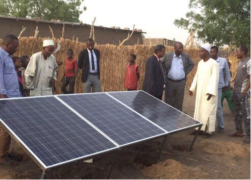 The MWL implements charitable projects in African villages. Wells are pumped using solar panels instead of customary methods to save costs.