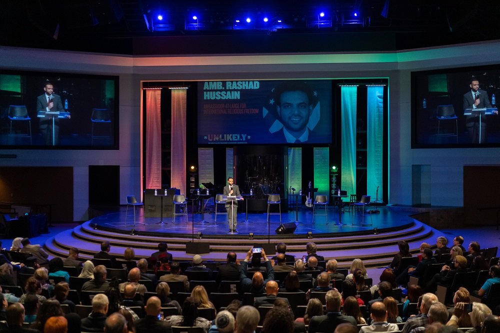 Unites States Ambassador-at-Large for Religious Freedom speaking at the forum