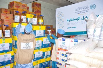 Pendant le mois de Ramadan cette année, la LIM a distribué des produits alimentaires essentiels dans de nombreux pays