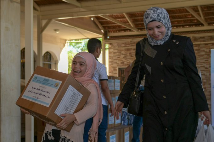 Delivering food aid is one of the MWL's primary humanitarian endeavors