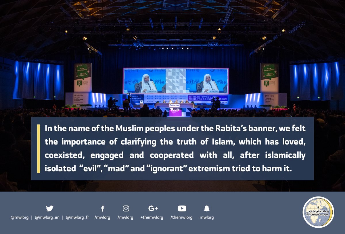 Dr. Alissa speaking about the Muslim World thru recommendation by the organizers of the largest world gathering in Rimini Italy