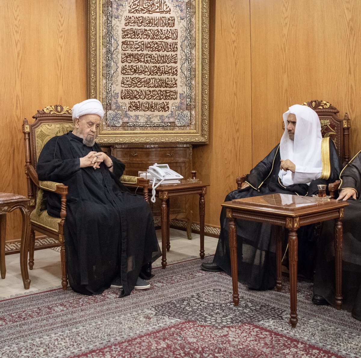 الشيخ عبدالأمير قبلان، رئيس المجلس الإسلامي الشيعي الأعلى يستقبل أمين عام رابطة العالم الإسلامي الشيخ محمد العيسى