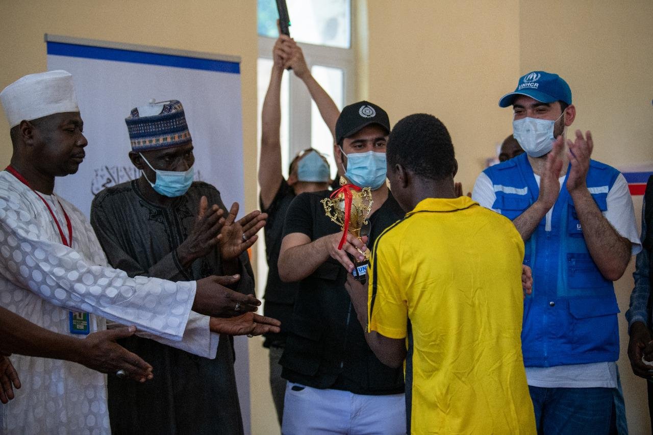 وفد رابطة العالم الإسلامي يقف على منجزات مشروع حماية الأطفال النازحين في نيجيريا