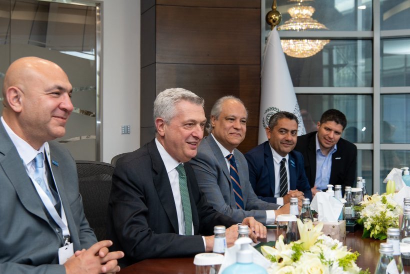 استقبل معالي الأمين العام فضيلة الشيخ د.⁧‫محمد العيسى‬⁩، في مكتبه بالرياض، سعادةَ المفوض السامي للأمم المتحدة لشؤون اللاجئين السيد فيليبو غراندي