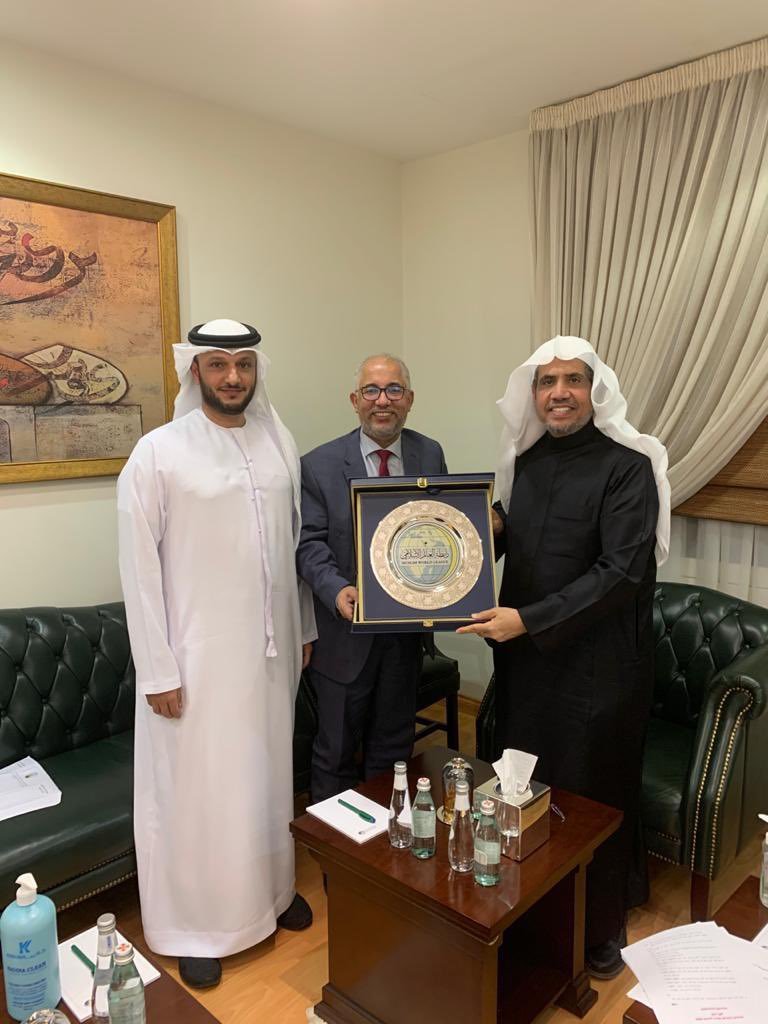 Mohammad Alissa a accueilli M.Mohamed Bechari, Secrétaire général du WMuslimCC au siège de la LIM à Riyadh .