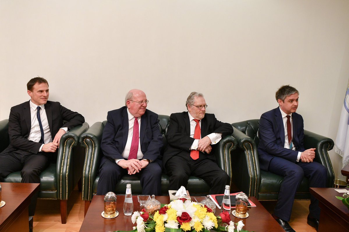 ‏معالي الأمين العام لرابطة العالم الإسلامي الشيخ د. محمد العيسى يلتقي في مكتبه بالرياض وفداً برلمانياً من حزب العمال البريطاني.