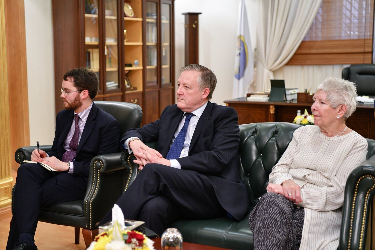 ‏معالي الأمين العام لرابطة العالم الإسلامي الشيخ د. محمد العيسى يلتقي في مكتبه بالرياض وفداً برلمانياً من حزب العمال البريطاني.