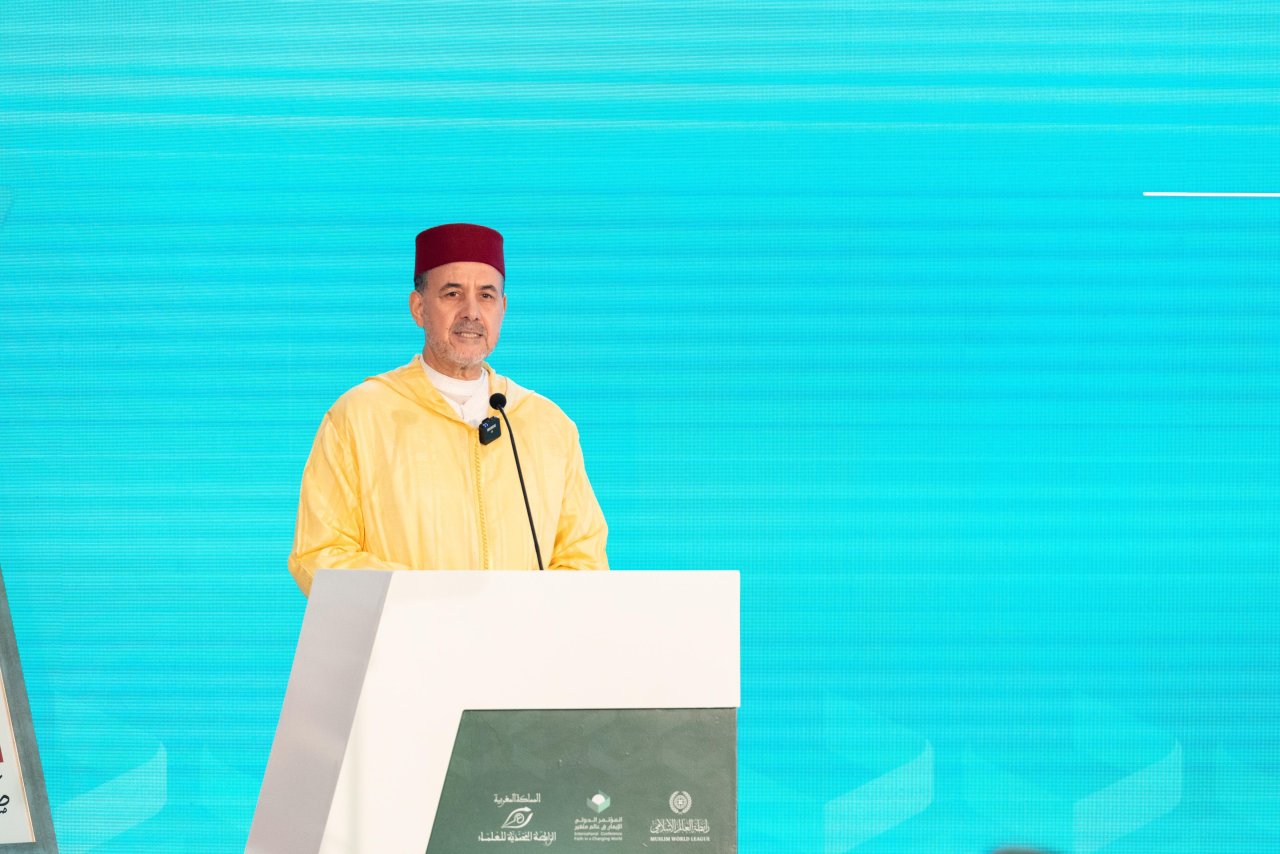 برعاية جلالة ملك المغرب وبتعاون بين رابطة العالم الإسلامي والرابطة المحمدية لعلماء المغرب   د. العيسى يدشن المؤتمر الدولي &quot;الايمان في عالم متغير&quot;