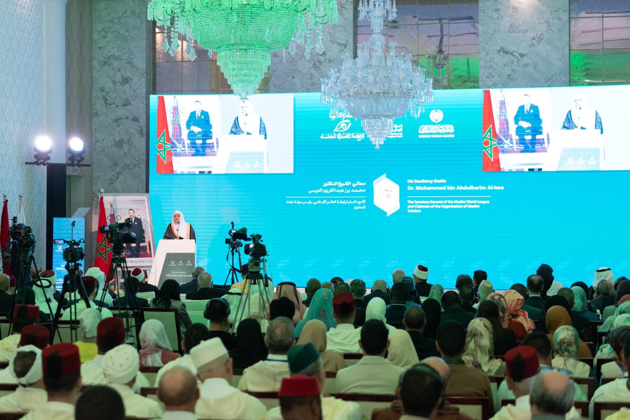 برعاية جلالة ملك المغرب وبتعاون بين رابطة العالم الإسلامي والرابطة المحمدية لعلماء المغرب   د. العيسى يدشن المؤتمر الدولي &quot;الايمان في عالم متغير&quot;