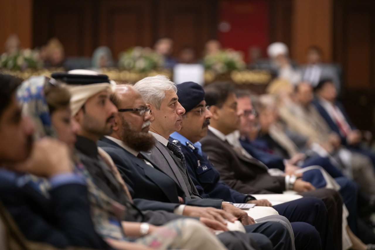 Secretary General, President Organization of Muslim Scholars Sheikh Mohammed Al-Issa at the launch of #GirlsEducation in Muslim Societies conference from Pakistan's capital Islamabad:
