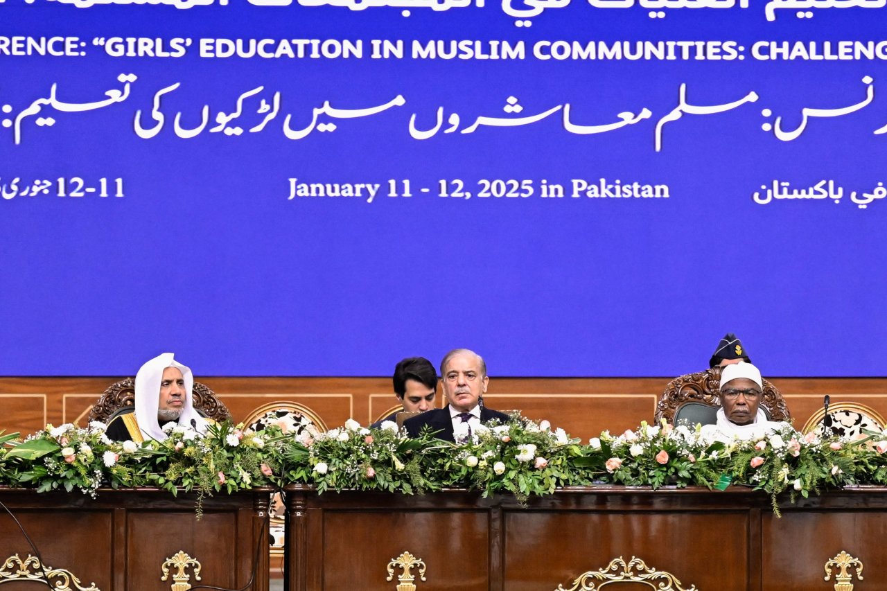 The Secretary General of the Organization of Islamic Cooperation, Mr. Hussein Ibrahim Taha, at the Islamic World League Conference: #GirlsEducation in Muslim Societies, from Pakistan's capital, Islamabad: