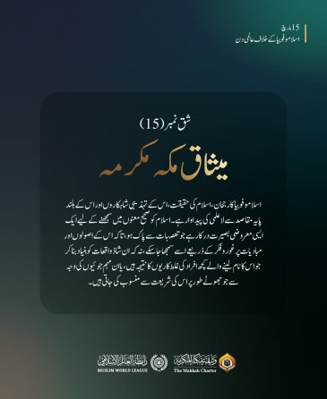 اسلاموفوبیا کے خلاف عالمی دن کے موقع پر ”میثاق مکہ مکرمہ“ اسلام کی حقیقی معرفت، اس کے تہذیبی شاہکاروں اور اس کے بلند پایہ مقاصد کو سمجھنے کی دعوت دیتی ہے: