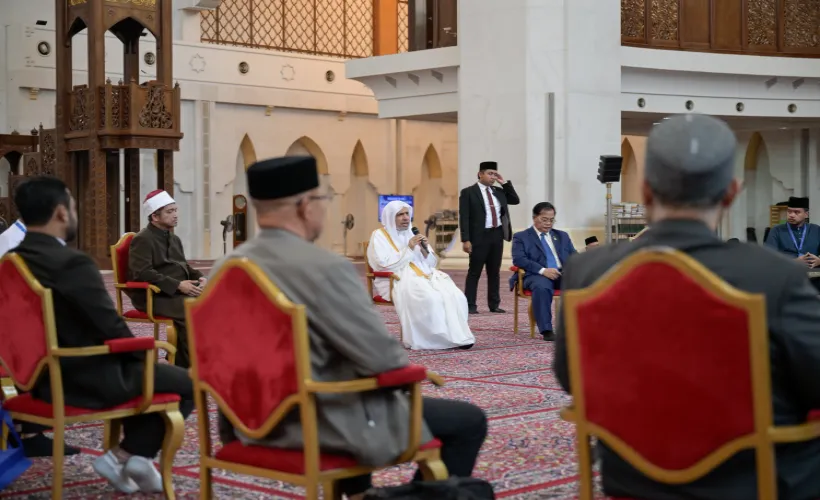 After delivering the Friday sermon and leading the prayer at the largest mosque in the Malaysian capital, Kuala Lumpur: