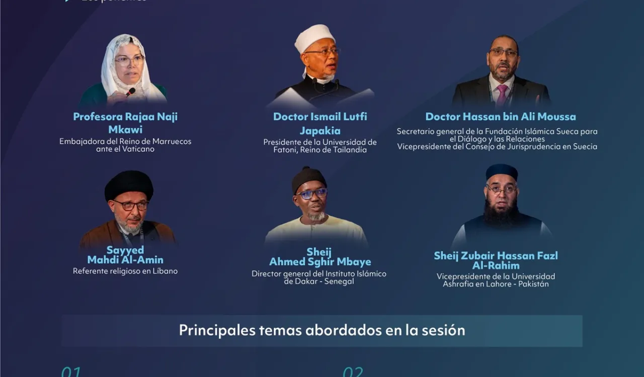 El Presidente de la Asamblea jurídica iraquí, el Sheij Ahmad Hassan Al-Taha, durante la inauguración de la segunda edición de la conferencia ConstruyendoPuentesEntreLasEscuelas :