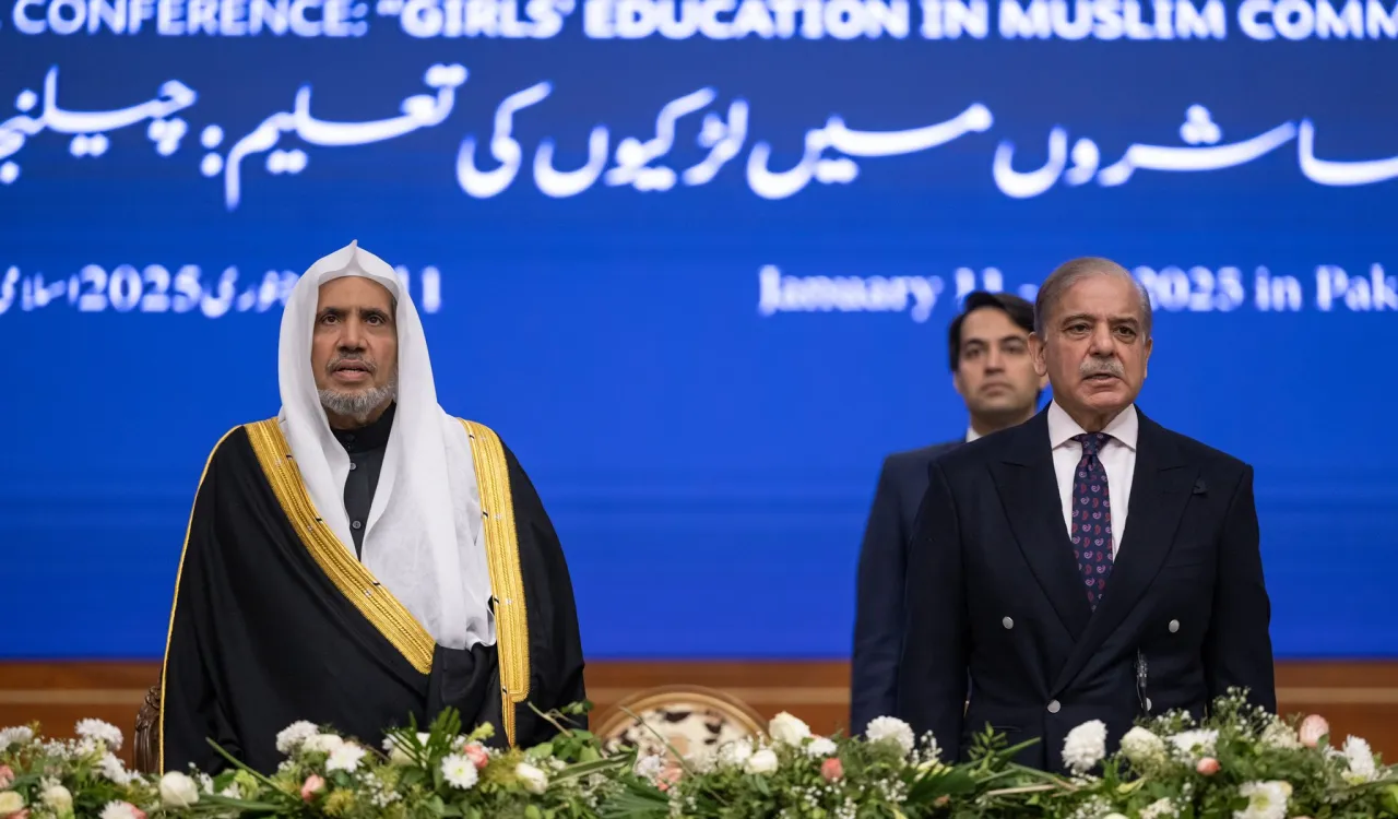 Secretary General, President Organization of Muslim Scholars Sheikh Mohammed Al-Issa at the launch of #GirlsEducation in Muslim Societies conference from Pakistan's capital Islamabad: