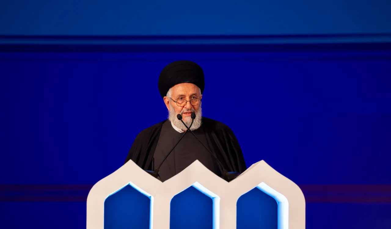 His Eminence Ayatollah Dr. Sayyed Abu Al-Qasim Al-Dibaji, Secretary-General of the World Organization of Pan-Islamic Jurisprudence in Kuwait