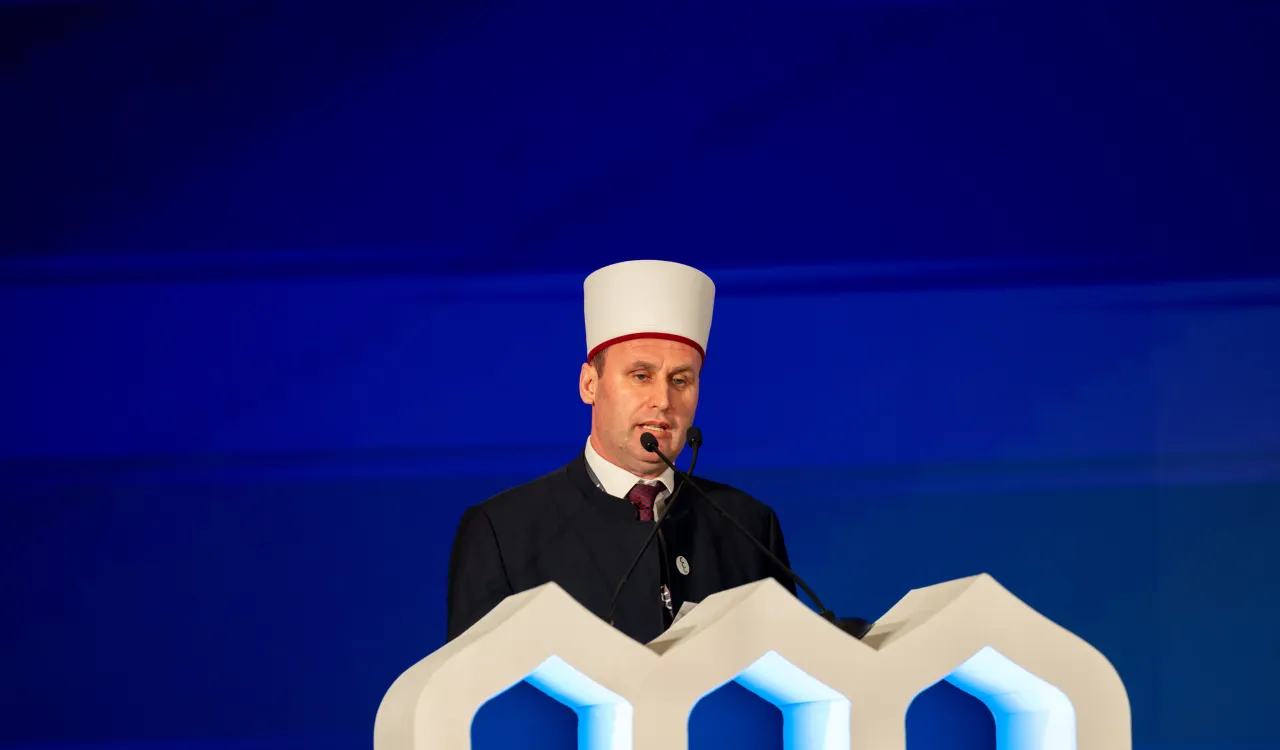 His Eminence Sheikh Bujar Spahiu, Grand Imam, President of the Islamic Community, and General Mufti of the Republic of Albania, stated at the inauguration of the second edition of the Global Conference: Building Bridges Between Sects